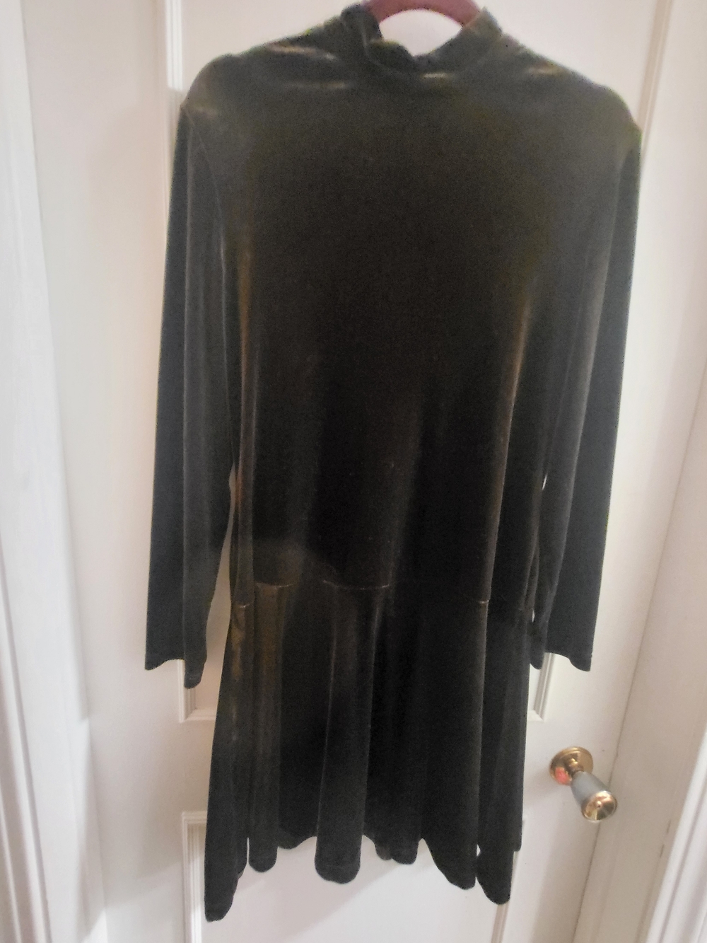Vintage Joseph Ribkoff Velvet Dress in Chocolate Brown Rich Espresso Size 12